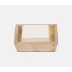 Andria #Dnr# Smoked Soap Dish Square Tapered Capiz