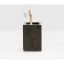Arles Dark Brush Holder Square Straight Faux Horn