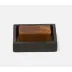 Arles Dark Soap Dish Square Straight Faux Horn