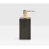 Arles Dark Soap Pump Square Straight Faux Horn