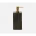 Arles Dark Xl Soap Pump Square Straight Faux Horn