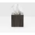 Arles Dark Tissue Box Square Straight Faux Horn
