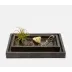 Arles Dark Trays Nested, Set Of 2 Rectangular Straight Faux Horn