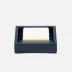 Arles Navy Soap Dish Square Straight Faux Horn