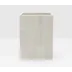Arles White Wastebasket Square: 8.5"L x 8.5"W x 11"H