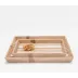 Ashford Striped Brown/White Trays Rectangular Tapered Bamboo/Resin, Set Of 2