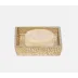 Callas Gold Soap Dish Square 4.5"L x 4.5"W x 1"H Lacquered Eggshell
