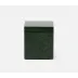 Carlow Emerald Gloss Canister Square Straight Vellum Leather