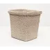 Chelston Bleached Wastebasket Rectangular Tapered Abaca Fiber