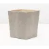 Goa Sand Wastebasket Rectangular: 8"L x 10"W x 11"H