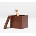Hampton Tobacco Bath Canister 4"L x 4"W x 4.5"H