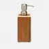 Harper Dark Teak Soap Pump 2.5"L x 2.5"W x 7.5"H