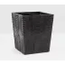 Hawen Black Wastebasket Square: 9"L x 9"W x 11"H
