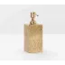 Humbolt Shiny Brass Soap Pump Square Straight Ridged Metal