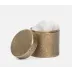 Kenitra Antique Brass Bath Canister 4"D x 4.5"H