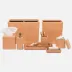 Lorient Aged Camel Tissue Box 6"L x 6"W x 6"H