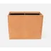 Lorient Aged Camel Wastebasket Rectangular: 16"L x 10"W x 12.5"H