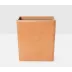 Lorient Aged Camel Wastebasket Rectangular: 10.5"L x 8.5"W x 11"H