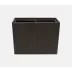 Lorient Charcoal Wastebasket Rectangular: 16"L x 10"W x 12.5"H