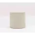Manchester Ivory Canister Round Large Realistic Faux Shagreen