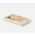 Maranello Beige/White Tray Medium Rectangular Tapered Abaca/Resin