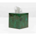 Palm Beach Emerald Tissue Box 5.5"L x 5.5"W x 6"H