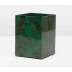 Palm Beach Emerald Wastebasket Square: 8"L x 8"W x 11"H
