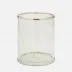Pomaria Brushed Silver Wastebasket 9"D x 11.5"H
