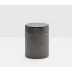 Redon Black Nickel Canister Small Round Ribbed Metal