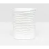 Solin White Wastebasket Round Lacquer Resin