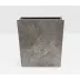 Veneto Gray Polished Wastebasket Rectangular Tapered Marble