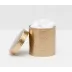 Verum Antique Brass Bath Canister Large: 4"D x 4.5"H