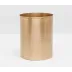 Verum Antique Brass Wastebasket Round: 9"D x 11"H