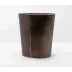 Hyde Brown Oval Wastebasket Oval: 13"L x 8"W x 14"H
