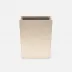 Viana Gold Foil Wastebasket Rectangular Tapered Full-Grain Leather