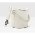 Browmley Natural White Ice Bucket W/ Tongs Round Hair-On-Hide