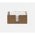 Witney Oat Brown Ostrich, Cocktail Napkin Tray, Full-Grain Leather, Pack of 2