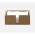 Witney Oat Brown Ostrich, Luncheon Napkin Tray, Full-Grain Leather, Pack of 2