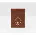 Aira Tobacco Full-Grain Leather Card Box X-Large 6"L X 3.5"W X 8"H, Pack of 2