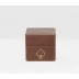 Aira Tobacco Full-Grain Leather Card Box Miniature 2.5"L X 2"W X 2.5"H, Pack of 2