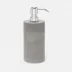 Cordoba Gray Burlap Soap Pump 3"D x 8"H