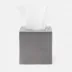 Cordoba Gray Burlap Tissue Box 5.5"L x 5.5"W x 5.5"H