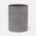 Cordoba Gray Burlap Wastebasket Round: 8.5"D x 10.5"H
