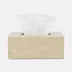 Callas Gold/White Tissue Box Rectangular Straight Lacquered Eggshell