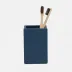 Dannes True Navy Brush Holder 3"L x 3"W x 4.5"H