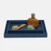 Dannes True Navy Bath Trays 10.5"L x 6"W x 1.5"H, 12.5"L x 9.5"W x 1.5"H, Set of 2