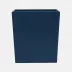 Dannes True Navy Wastebasket Rectangular: 10"L x 8"W x 11"H
