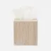 Bowen Natural Tissue Box Square Straight Travertine With Resin