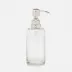 Argos Clear Soap Pump Round Glass W/Nickel Trim