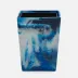 Bahia Blue Wastebasket Square Tapered Swirled Resin